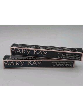 Mary Kay Eyeliner STEELY 090138 Twist Up Pencil .01 oz Full Size Boxed Lot of 2